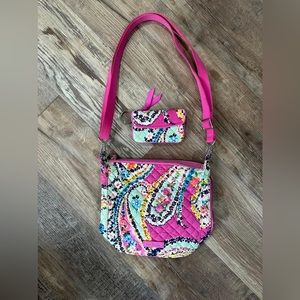 Vera Bradley purse with matching coin purse/wallet; excellent condition.
$30/set